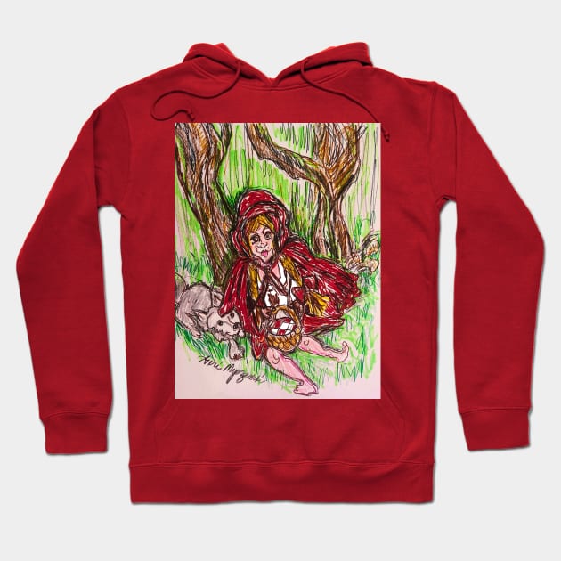 Little Red Riding Hood Hoodie by TheArtQueenOfMichigan 